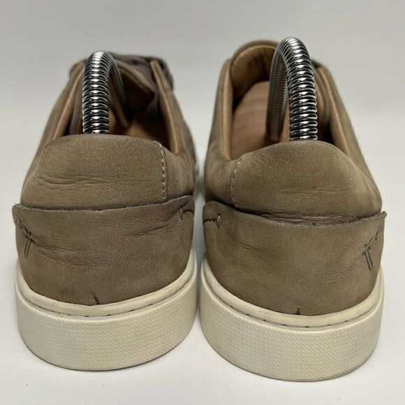 Frye Womens Ivy Low Lace Grey Italian Leather Sneakers 8M - Picture 4 of 10